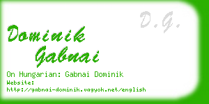 dominik gabnai business card